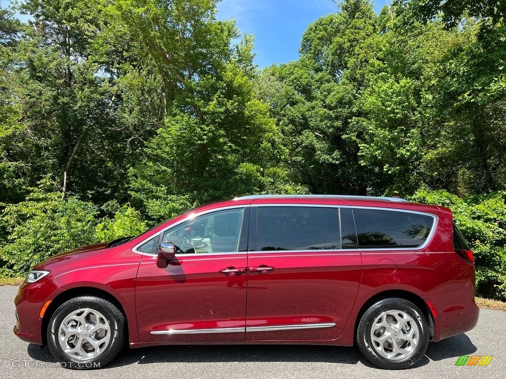 Velvet Red Pearl 2021 Chrysler Pacifica Limited AWD Exterior Photo #146151900