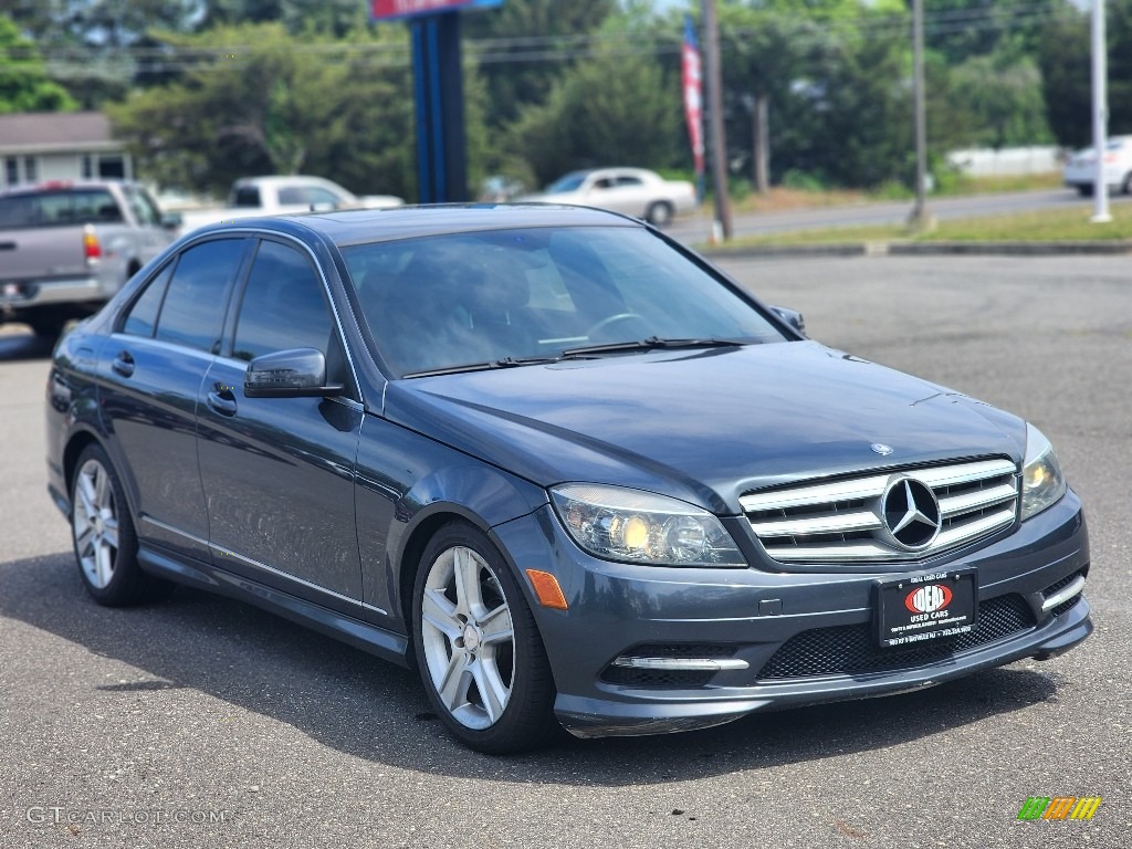 2011 C 300 Sport 4Matic - Steel Grey Metallic / Black photo #2