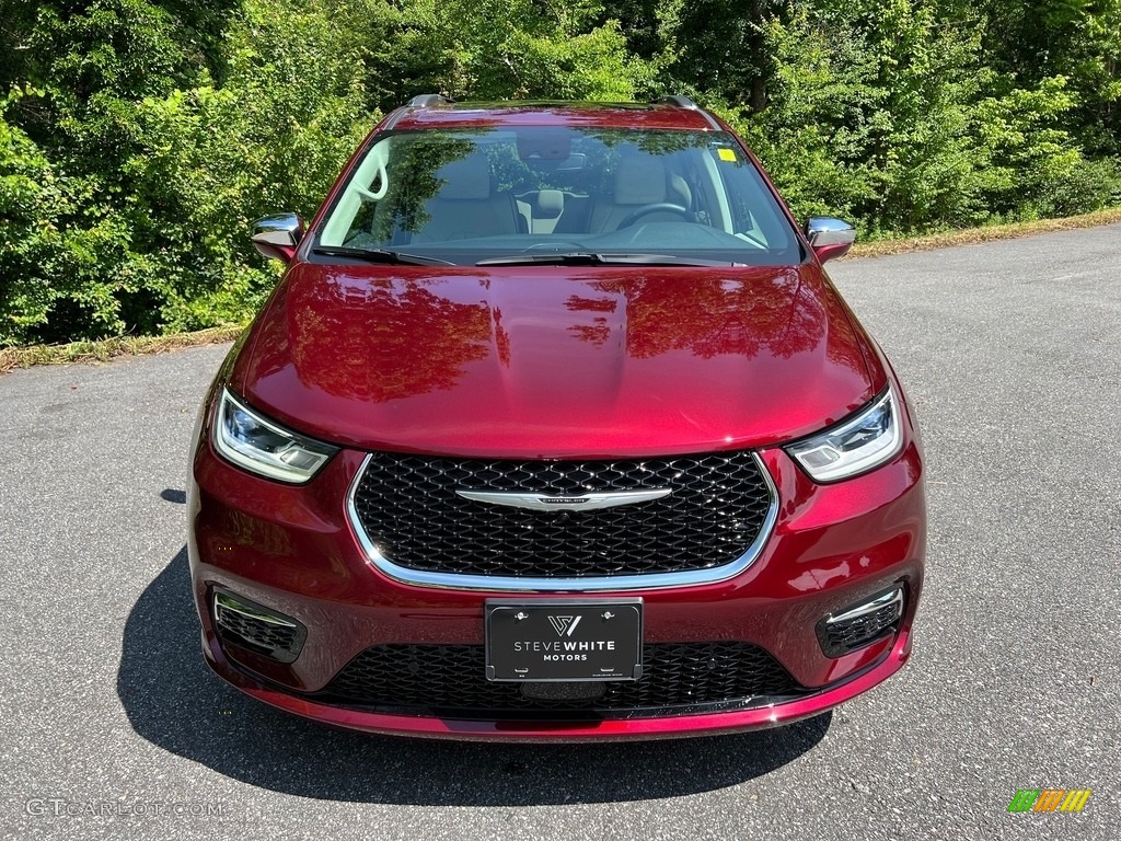 2021 Pacifica Limited AWD - Velvet Red Pearl / Black/Alloy photo #3