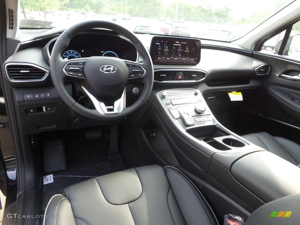 Black Interior 2023 Hyundai Santa Fe Hybrid Limited AWD Plug-In Hybrid Photo #146151999
