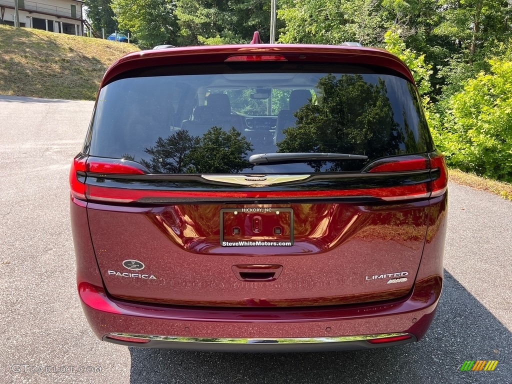 2021 Pacifica Limited AWD - Velvet Red Pearl / Black/Alloy photo #7