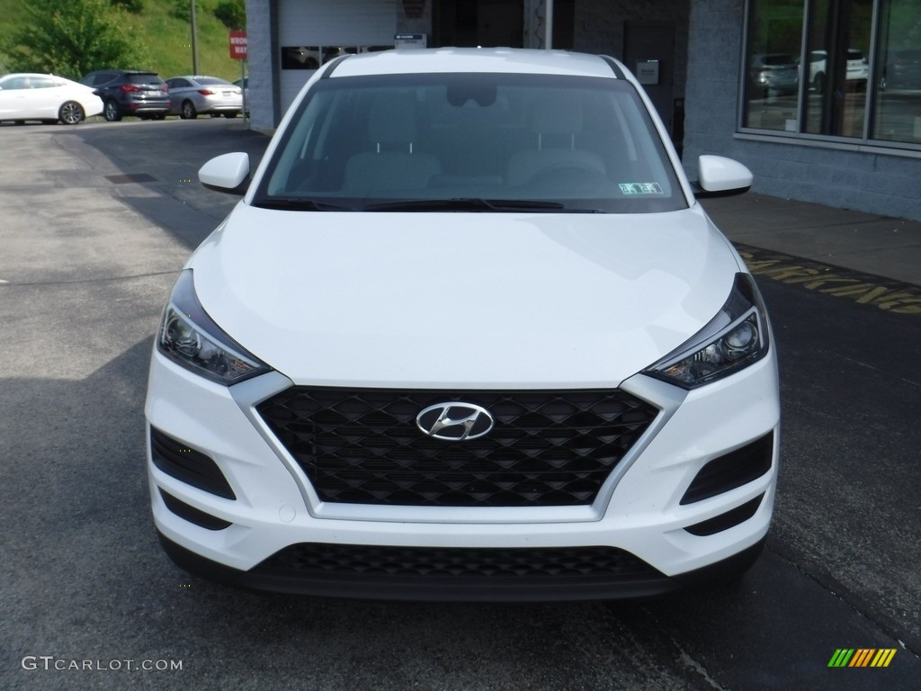 2020 Tucson SE AWD - Cream White Pearl / Gray photo #3