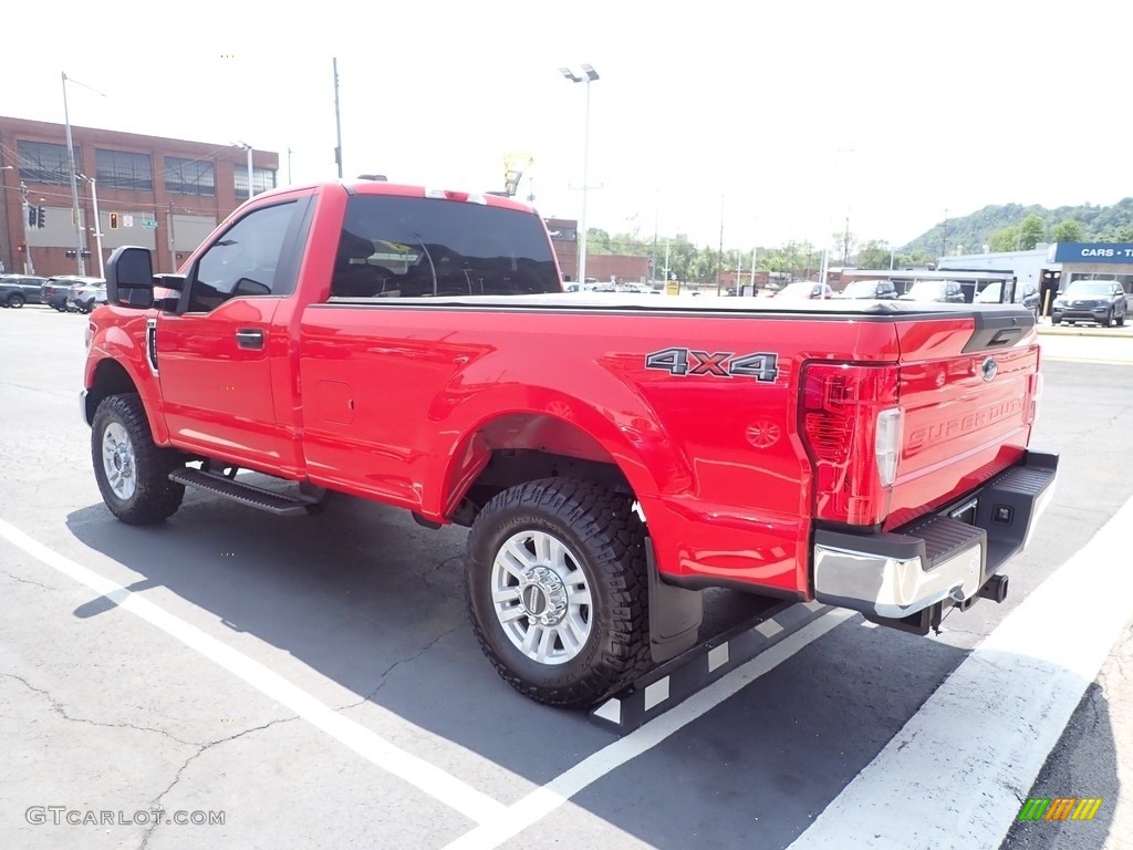 2021 F250 Super Duty XL Regular Cab 4x4 - Race Red / Medium Earth Gray photo #6