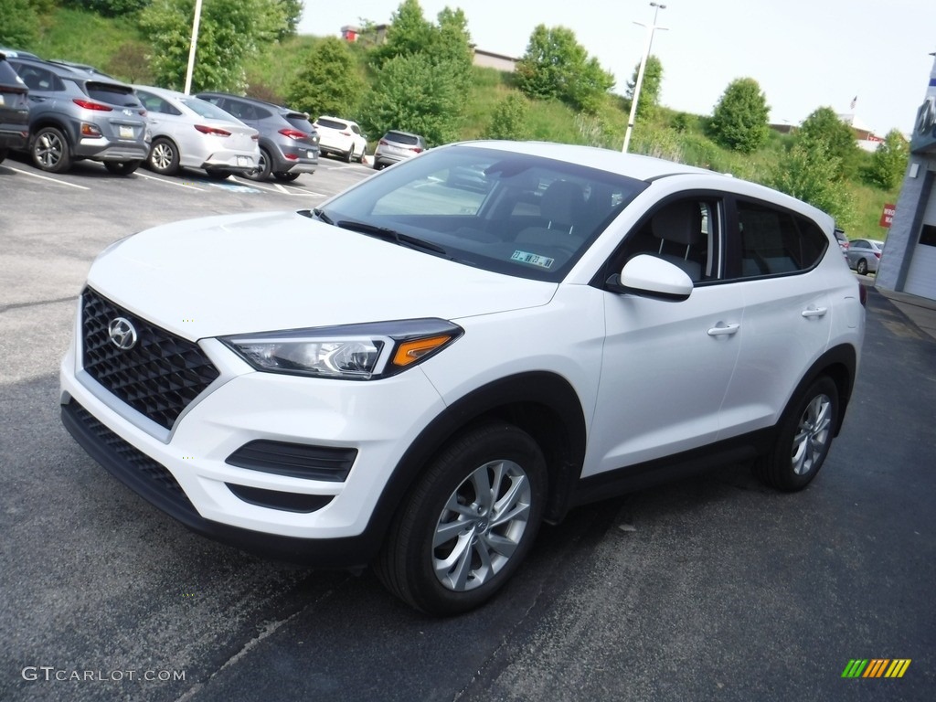 2020 Tucson SE AWD - Cream White Pearl / Gray photo #4