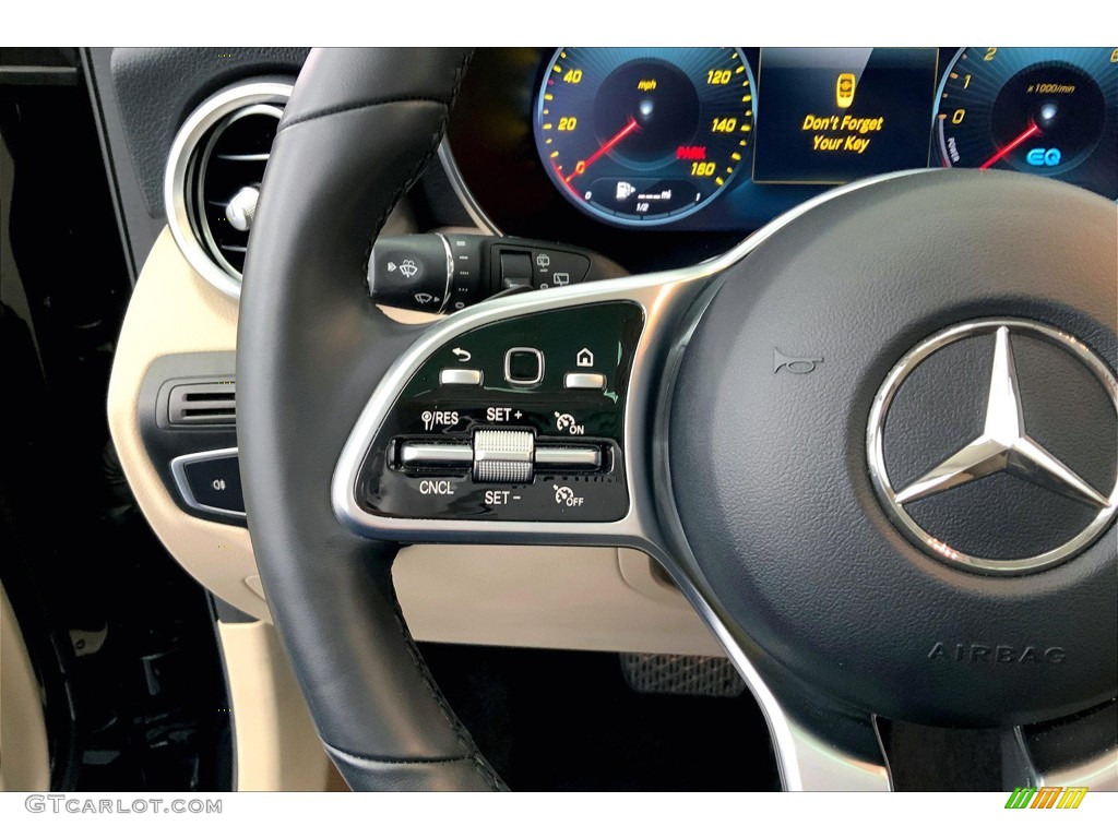 2020 Mercedes-Benz GLC 350e 4Matic Silk Beige Steering Wheel Photo #146152521