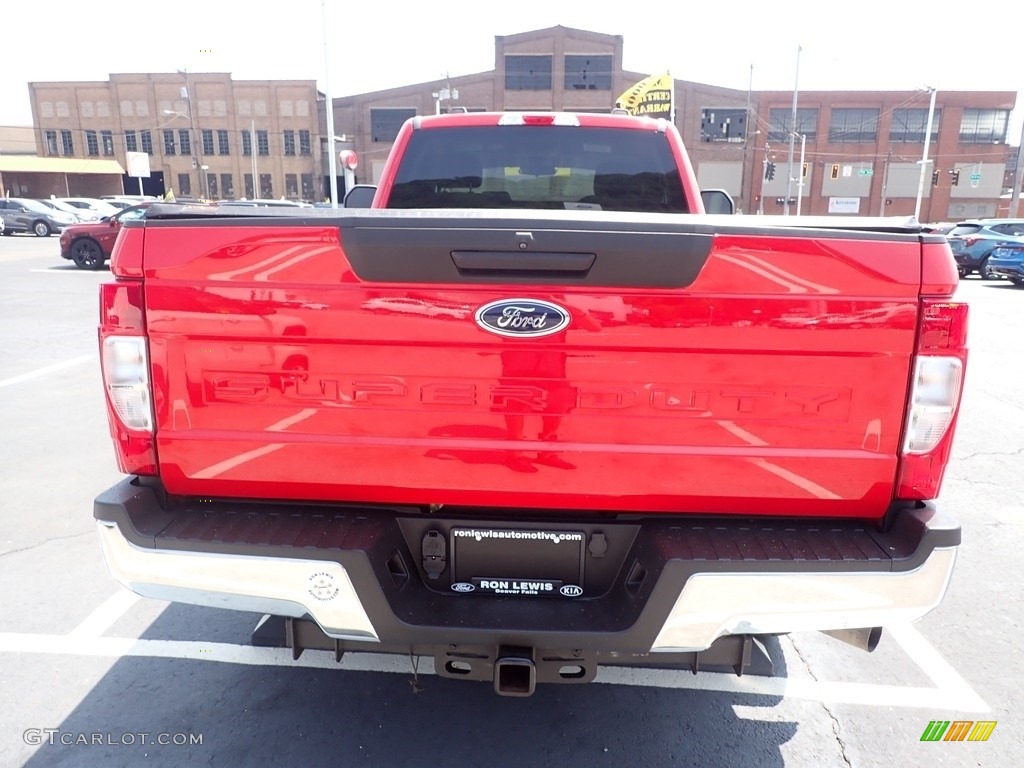 2021 F250 Super Duty XL Regular Cab 4x4 - Race Red / Medium Earth Gray photo #7