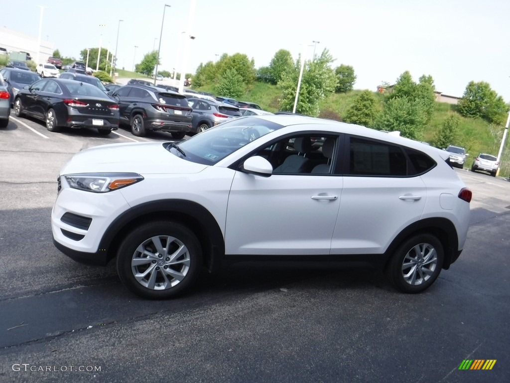 2020 Tucson SE AWD - Cream White Pearl / Gray photo #5