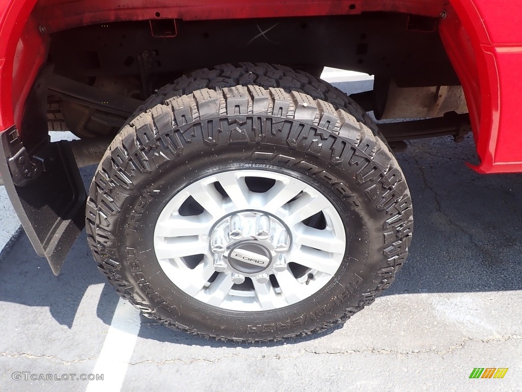 2021 F250 Super Duty XL Regular Cab 4x4 - Race Red / Medium Earth Gray photo #9