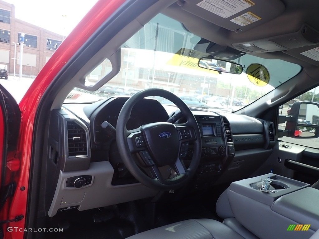 2021 F250 Super Duty XL Regular Cab 4x4 - Race Red / Medium Earth Gray photo #13