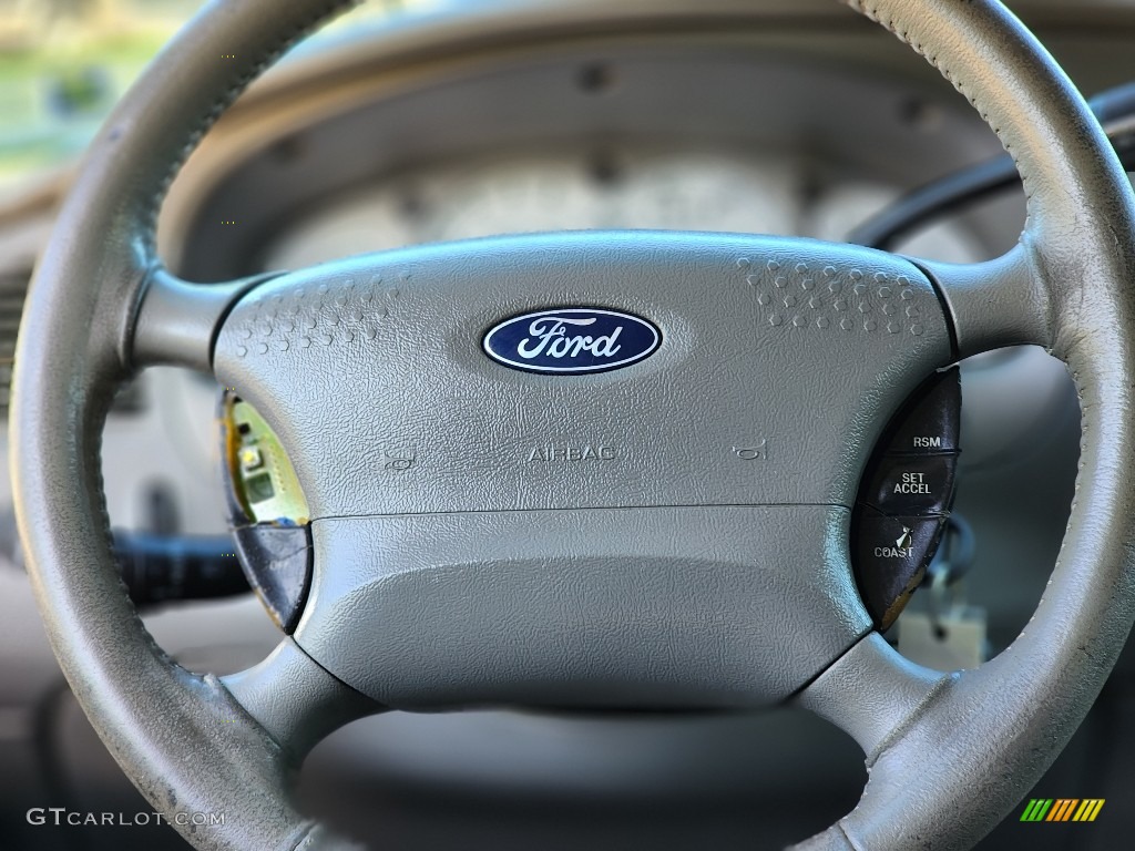 2003 Ford Explorer Sport Trac XLT 4x4 Medium Flint Steering Wheel Photo #146154771