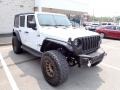 2021 Bright White Jeep Wrangler Unlimited Sport Altitude 4x4  photo #3