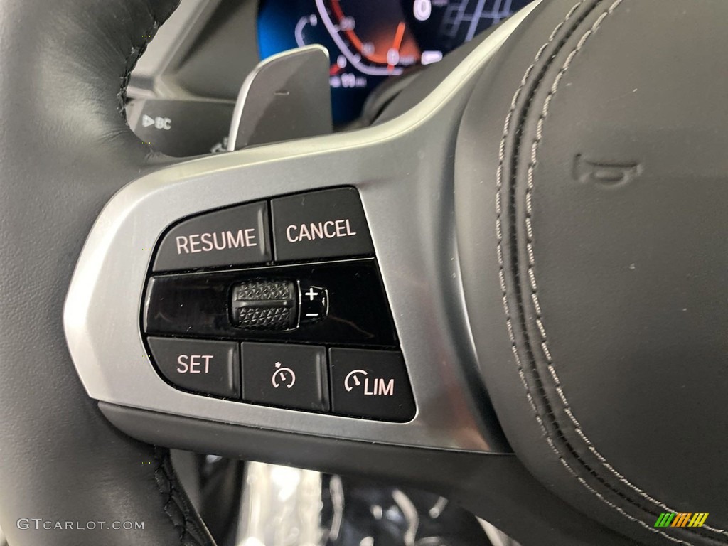 2022 BMW X6 xDrive40i Black Steering Wheel Photo #146155321
