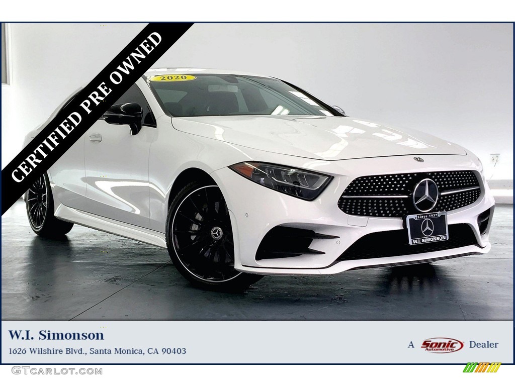 2020 CLS 450 Coupe - Polar White / Marsala Brown/Espresso Brown photo #1