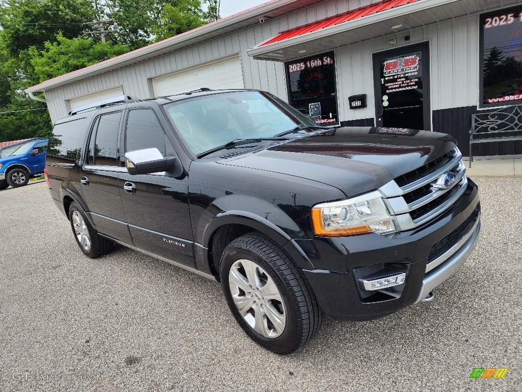 2015 Expedition EL Platinum 4x4 - Tuxedo Black Metallic / Ebony photo #8