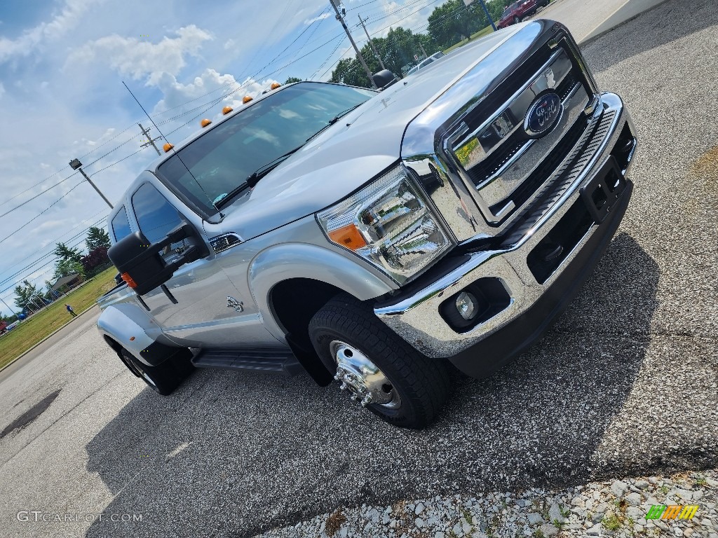 2016 F350 Super Duty XLT Crew Cab 4x4 DRW - Ingot Silver Metallic / Steel photo #6