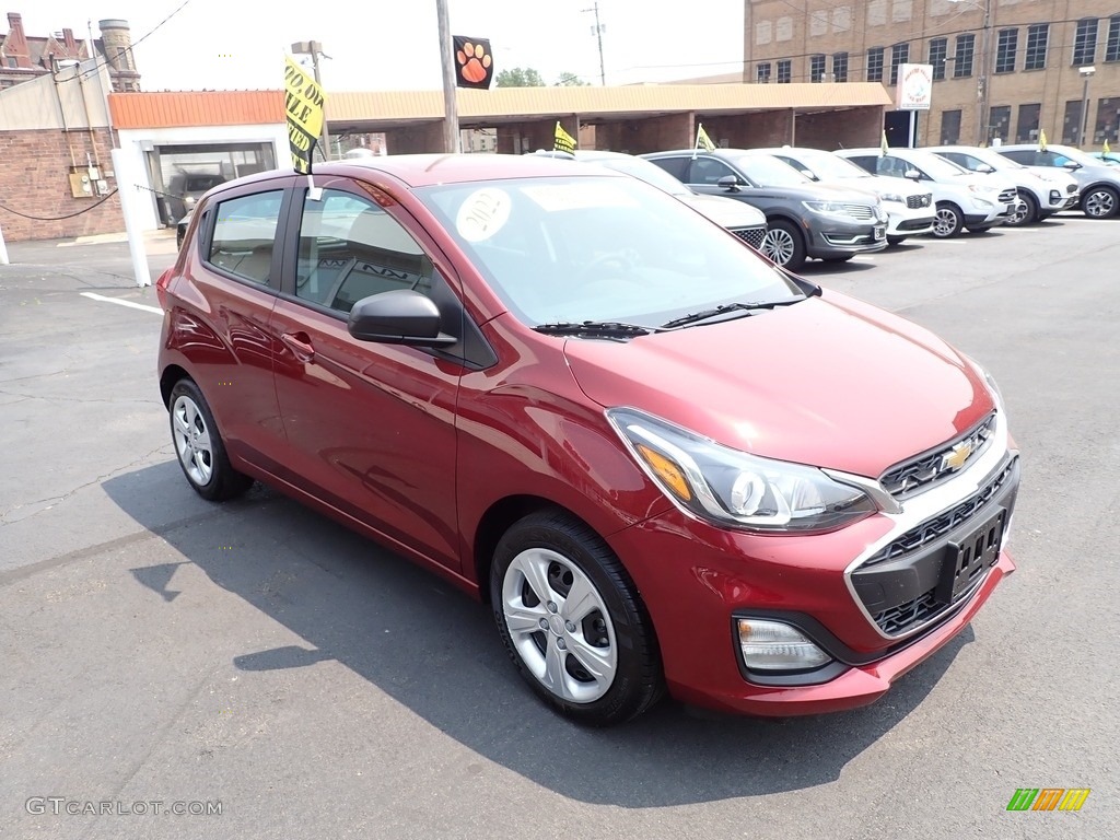 Crimson Metallic 2022 Chevrolet Spark LS Exterior Photo #146156337