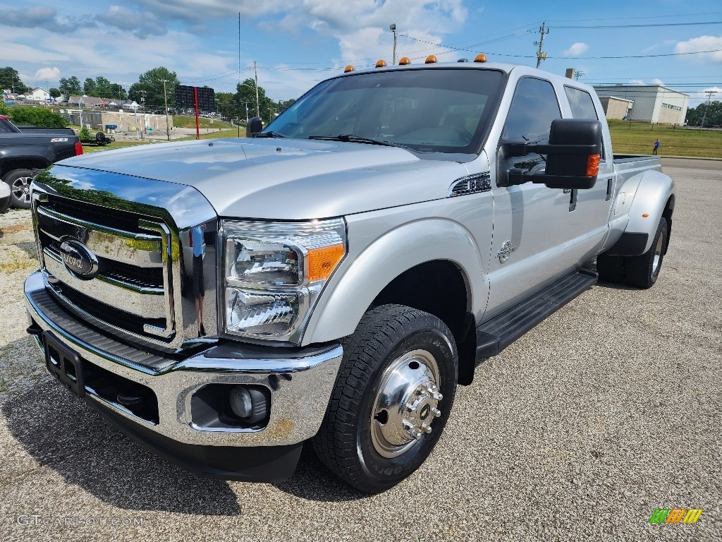 2016 F350 Super Duty XLT Crew Cab 4x4 DRW - Ingot Silver Metallic / Steel photo #8