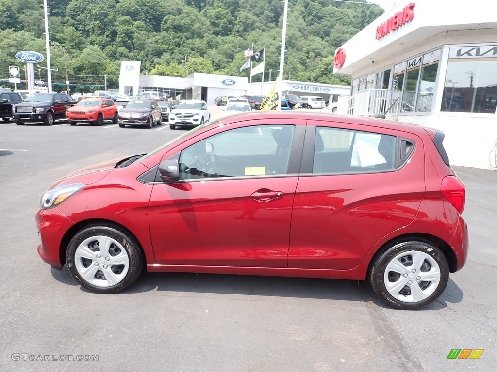 Crimson Metallic 2022 Chevrolet Spark LS Exterior Photo #146156406