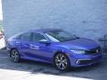 2020 Aegean Blue Metallic Honda Civic Touring Sedan  photo #1