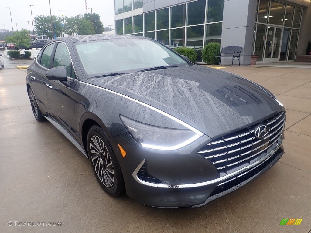 2023 Sonata Limited Hybrid - Portofino Gray / Dark Gray/Camel photo #8