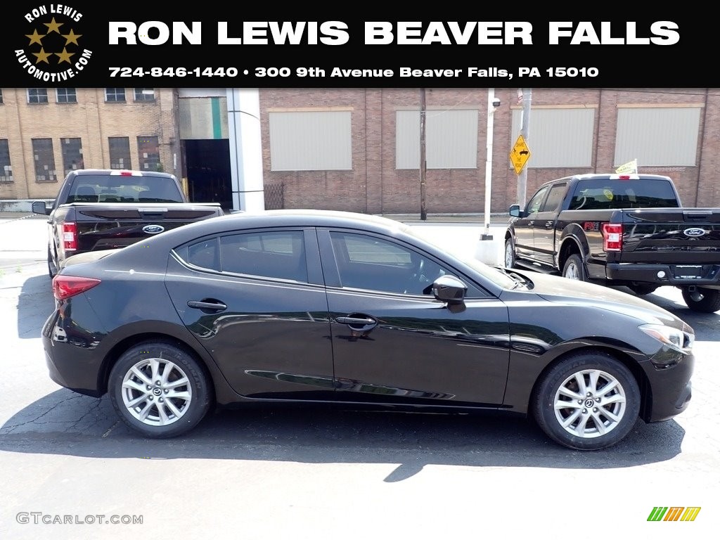 2016 MAZDA3 i Touring 4 Door - Jet Black Mica / Black photo #1