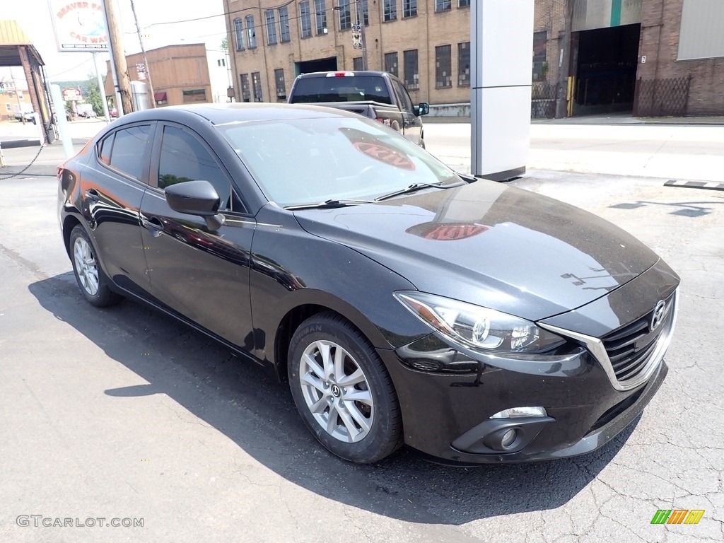 2016 MAZDA3 i Touring 4 Door - Jet Black Mica / Black photo #2
