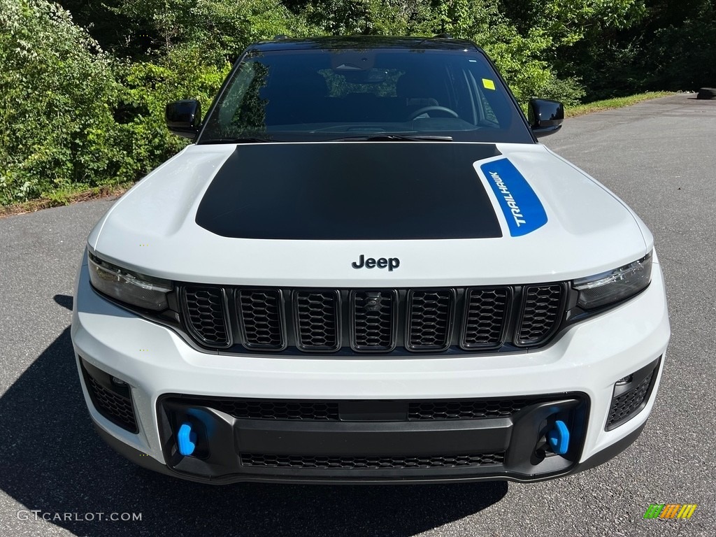 Bright White 2022 Jeep Grand Cherokee Trailhawk 4XE Hybrid Exterior Photo #146157542