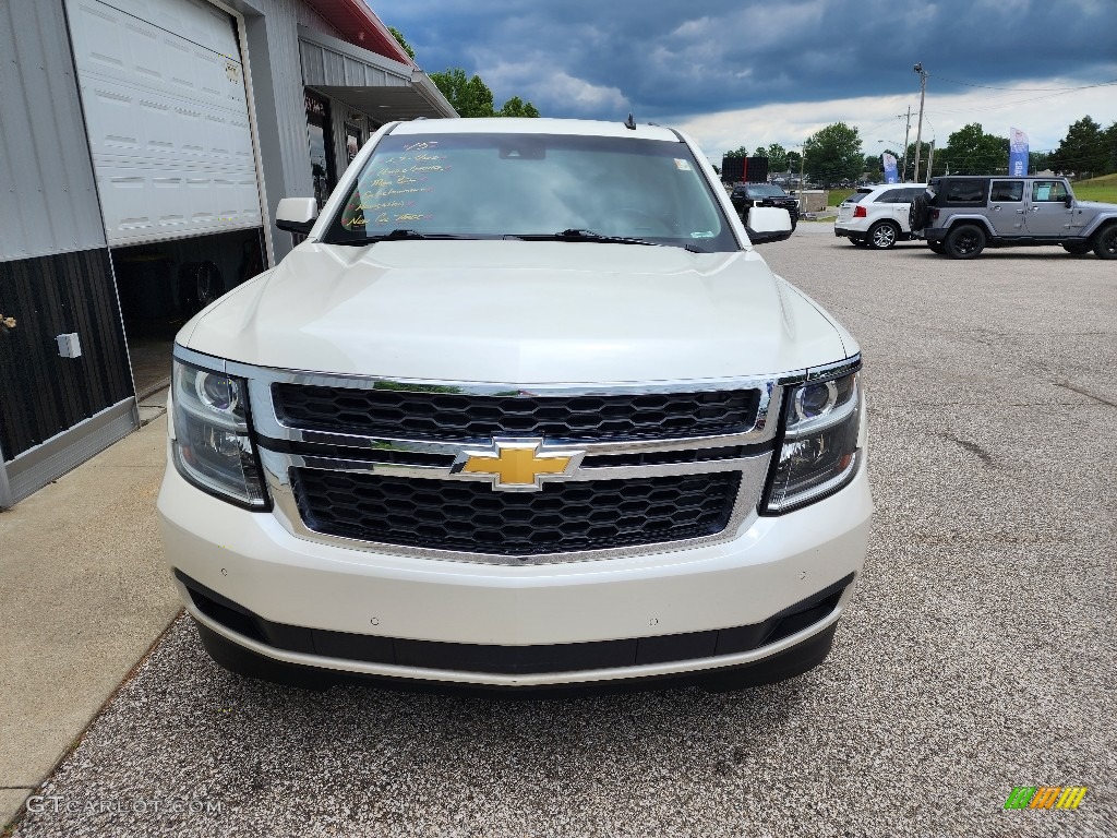 2015 Suburban LT 4WD - White Diamond Tricoat / Cocoa/Dune photo #3