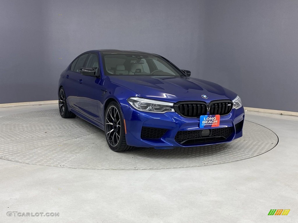 2020 M5 Competition - Marina Bay Blue Metallic / Silverstone photo #37