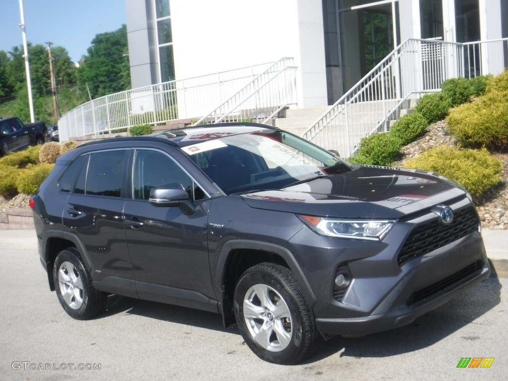 Magnetic Gray Metallic 2019 Toyota RAV4 XLE AWD Hybrid Exterior Photo #146158023
