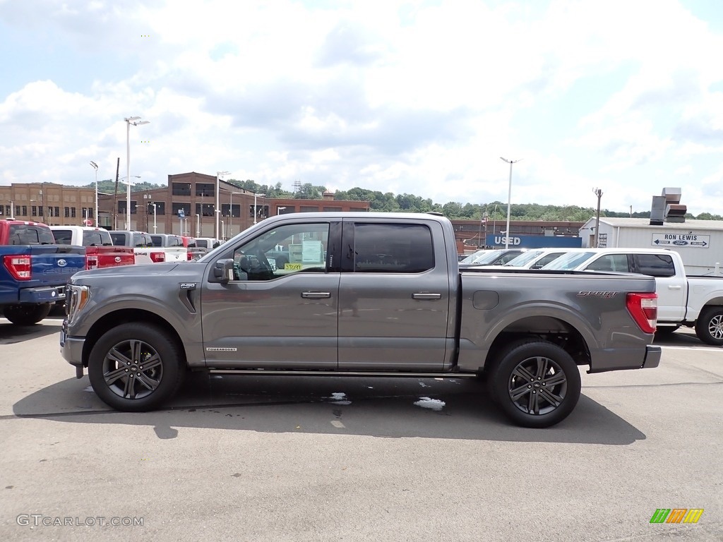 2023 F150 Lariat SuperCrew 4x4 - Carbonized Gray Metallic / Black photo #5