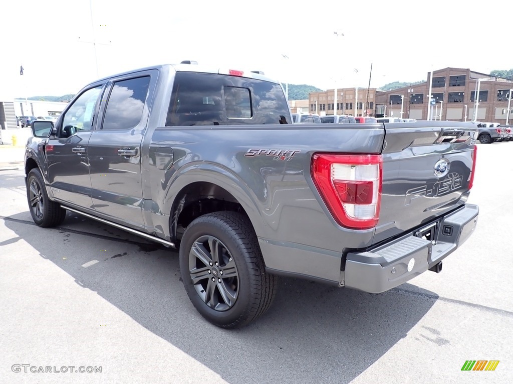 2023 F150 Lariat SuperCrew 4x4 - Carbonized Gray Metallic / Black photo #6