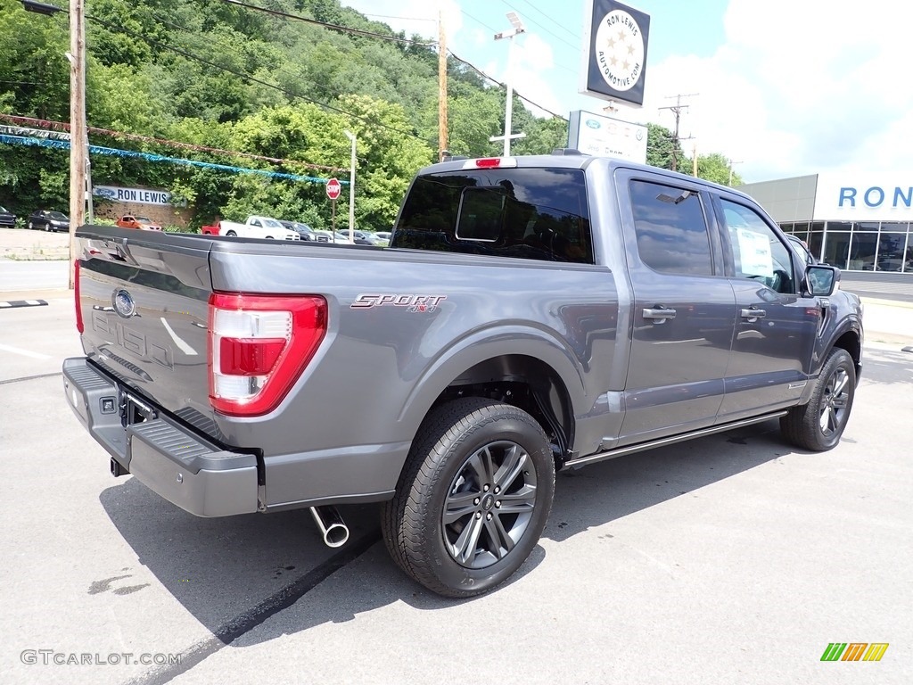 2023 F150 Lariat SuperCrew 4x4 - Carbonized Gray Metallic / Black photo #8