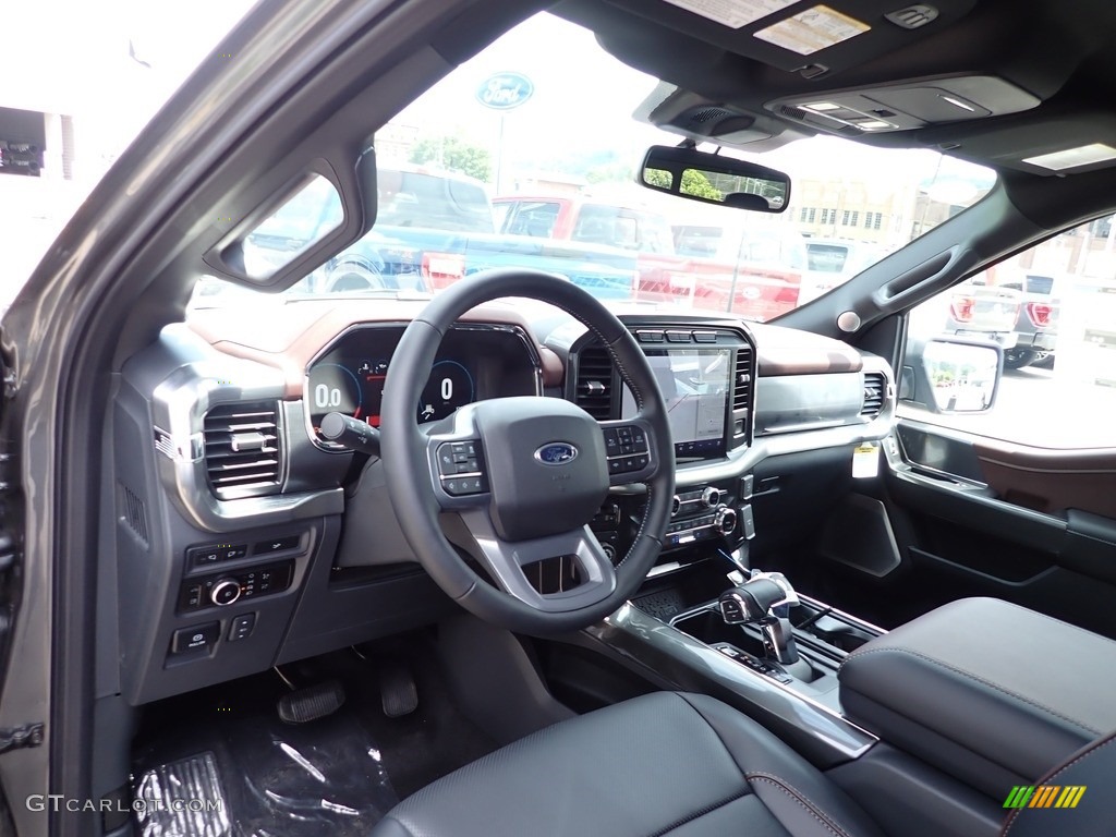 2023 F150 Lariat SuperCrew 4x4 - Carbonized Gray Metallic / Black photo #13