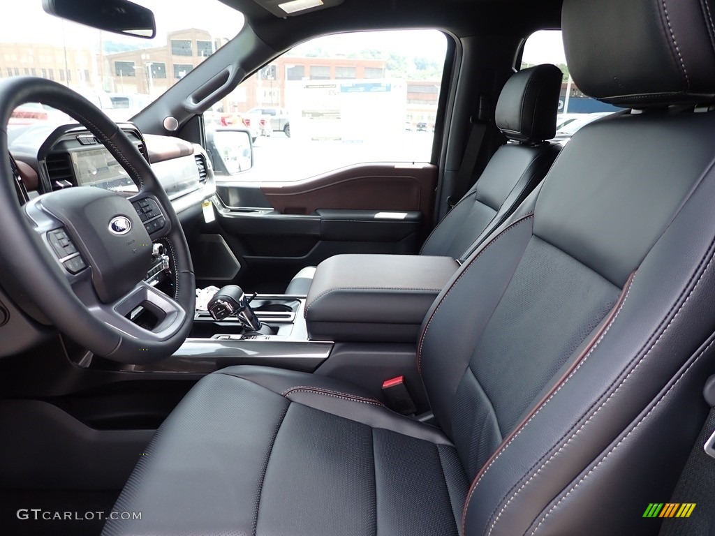 2023 F150 Lariat SuperCrew 4x4 - Carbonized Gray Metallic / Black photo #14