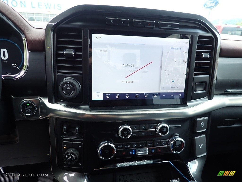 2023 F150 Lariat SuperCrew 4x4 - Carbonized Gray Metallic / Black photo #16