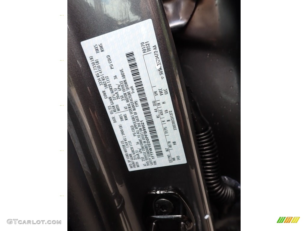 2023 F150 Lariat SuperCrew 4x4 - Carbonized Gray Metallic / Black photo #20