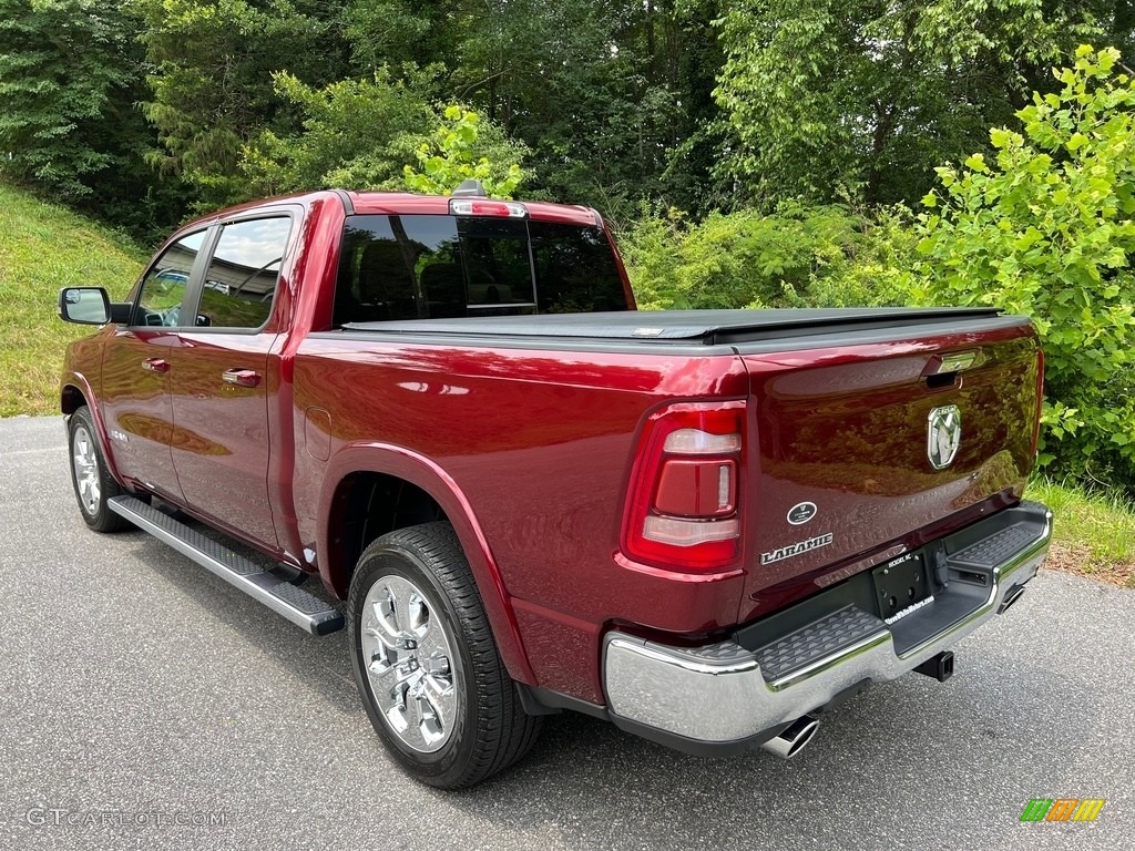 2021 1500 Laramie Crew Cab 4x4 - Delmonico Red Pearl / Light Frost Beige/Mountain Brown photo #10