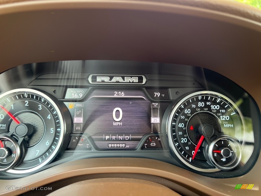 2021 Ram 1500 Laramie Crew Cab 4x4 Gauges Photo #146159625
