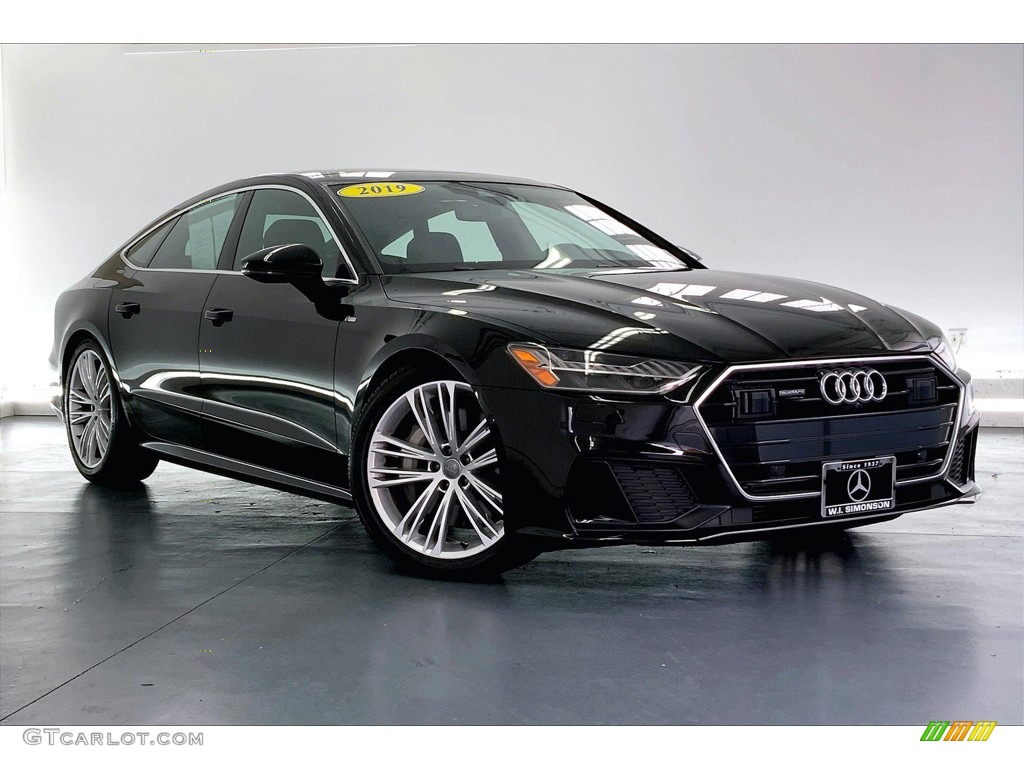 Brilliant Black 2019 Audi A7 Premium Plus quattro Exterior Photo #146159688