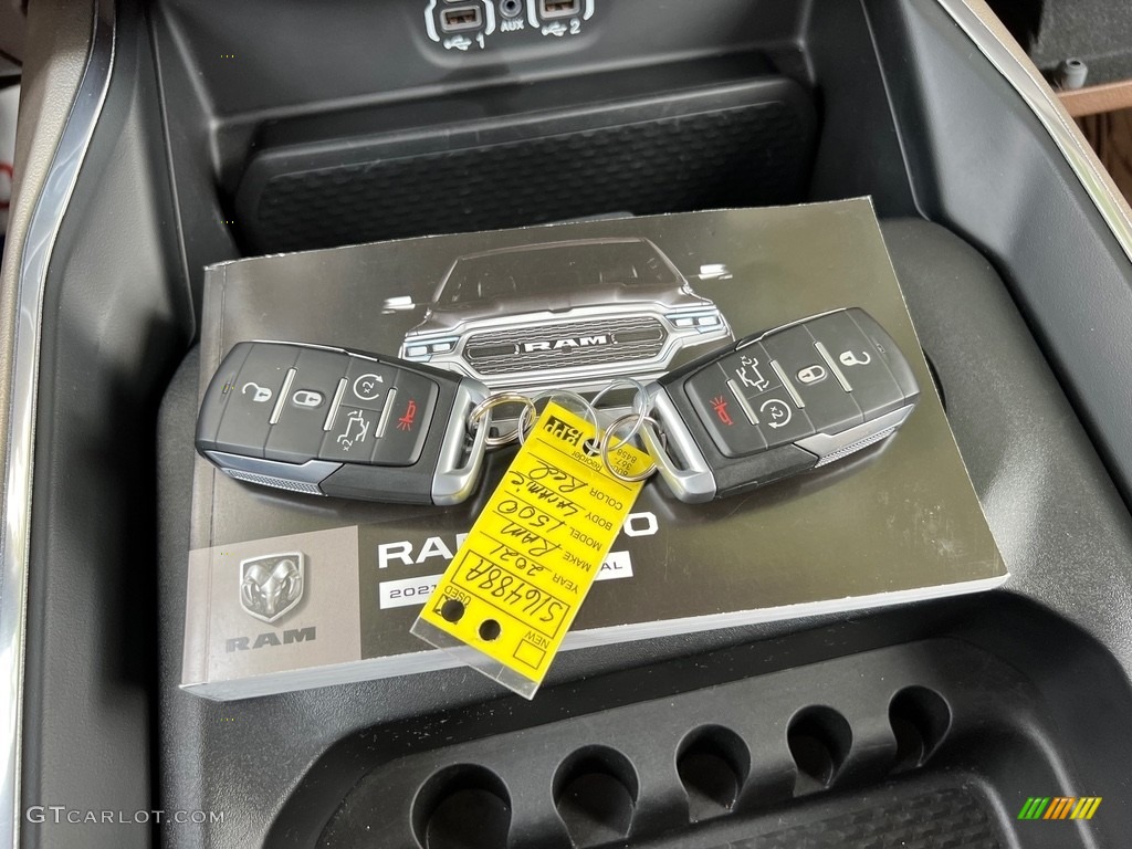 2021 1500 Laramie Crew Cab 4x4 - Delmonico Red Pearl / Light Frost Beige/Mountain Brown photo #32