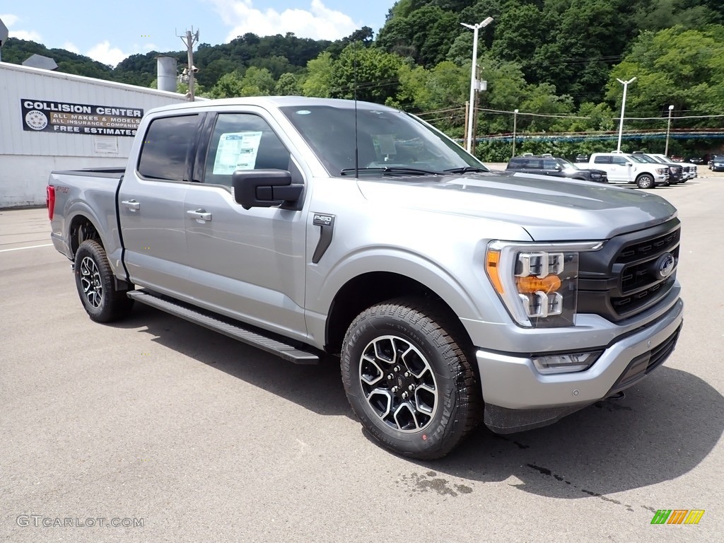 Iconic Silver Metallic 2023 Ford F150 XLT SuperCrew 4x4 Exterior Photo #146160266