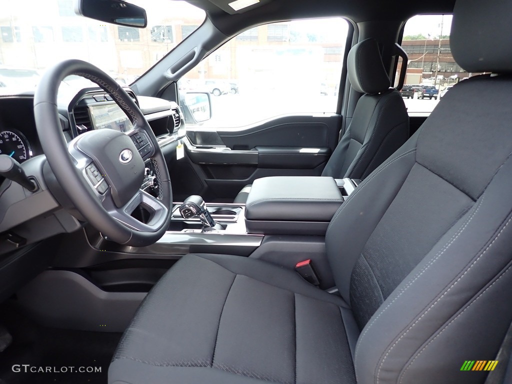 Black Interior 2023 Ford F150 XLT SuperCrew 4x4 Photo #146160553