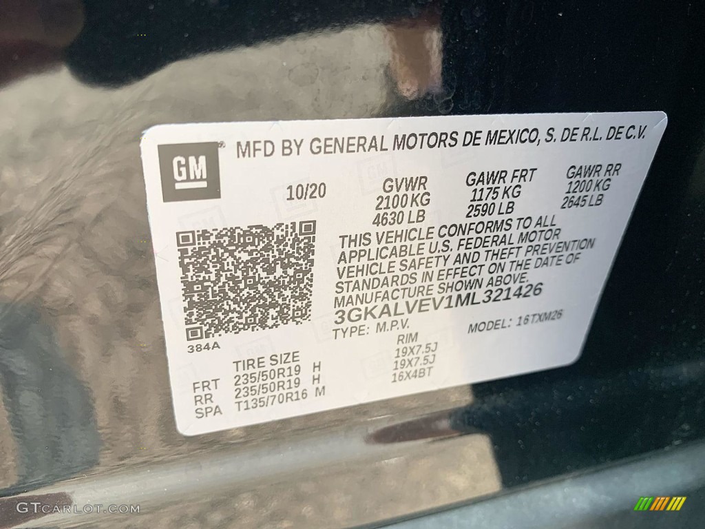 2021 Terrain SLT AWD - Ebony Twilight Metallic / Jet Black photo #32