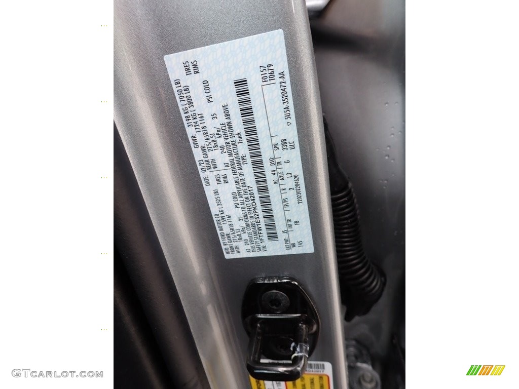 2023 F150 Color Code JS for Iconic Silver Metallic Photo #146160714