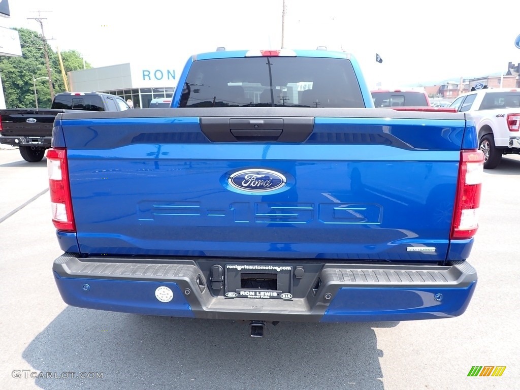 2023 F150 XLT SuperCrew 4x4 - Atlas Blue Metallic / Black photo #7