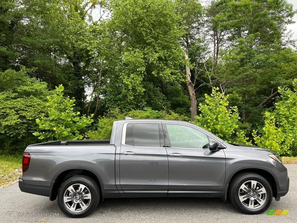 Modern Steel Metallic 2018 Honda Ridgeline RTL-E AWD Exterior Photo #146162187