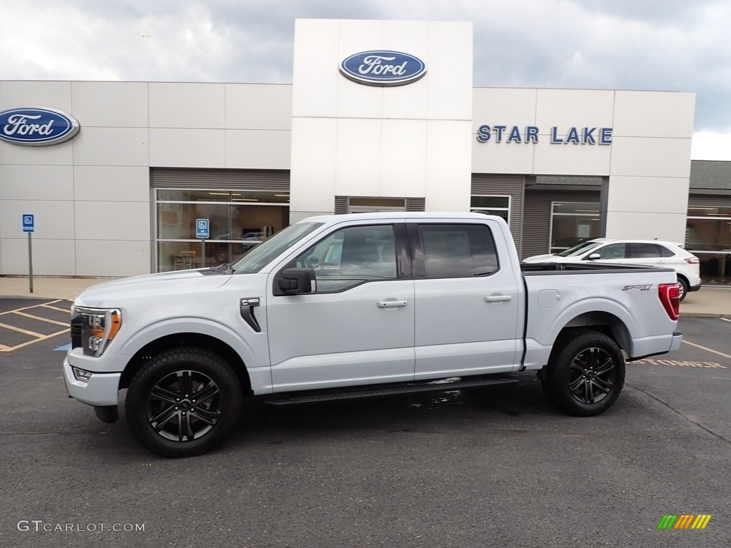 2021 F150 XLT SuperCrew 4x4 - Space White / Black photo #1