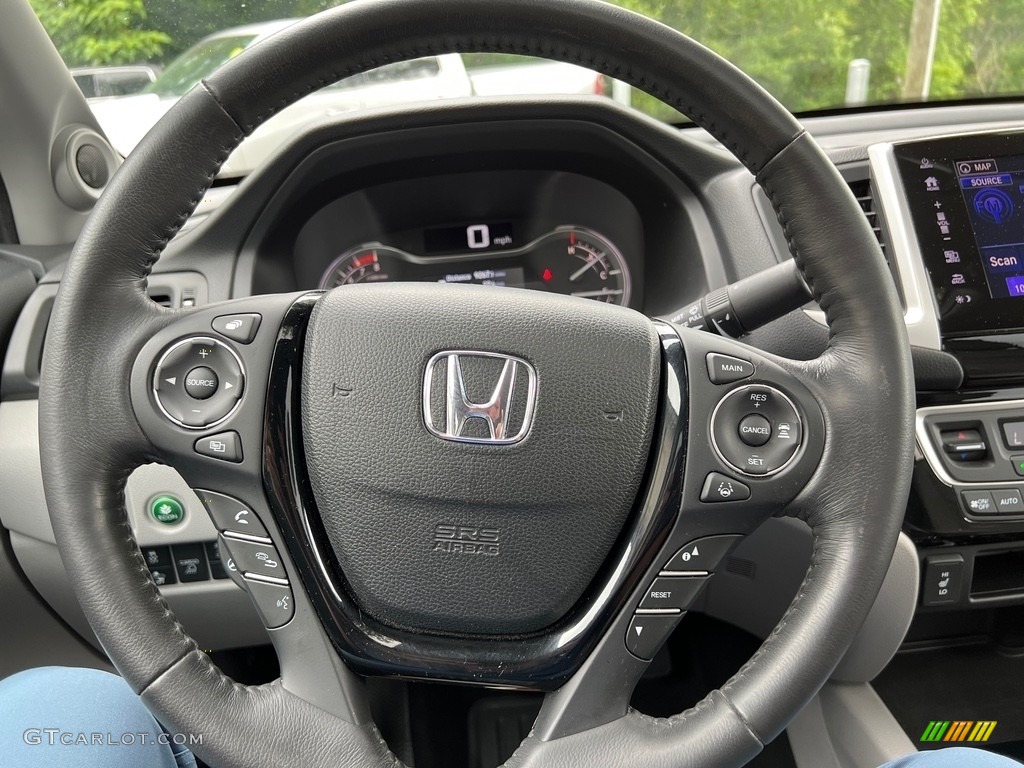 2018 Honda Ridgeline RTL-E AWD Gray Steering Wheel Photo #146162505