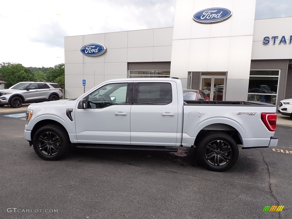 2021 F150 XLT SuperCrew 4x4 - Space White / Black photo #2